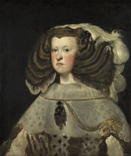 Portrait of Mariana of Austria, Queen of Spain, 1655. Creator: Diego Velasquez.