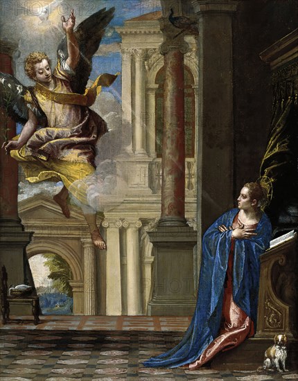 The Annunciation, 1580. Creator: Paolo Veronese.