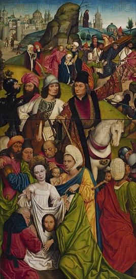 Saint Veronica and a group of Knights, 1477. Creator: Derick Baegert.