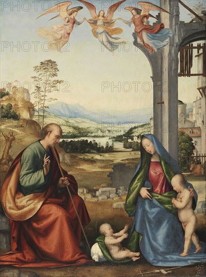 The Holy Family with the Infant Saint John the Baptist, 1506. Creator: Fra Bartolomeo.