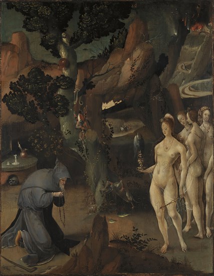 The Temptation of Saint Anthony, 1520. Creator: Jan de Cock.