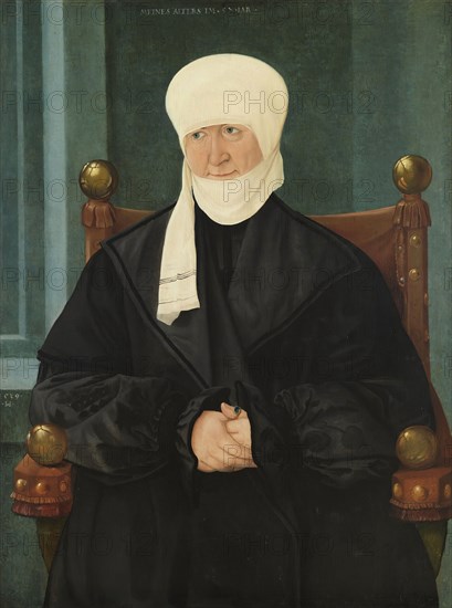 Portrait of a Woman aged Fifty-seven, 1539. Creator: Hans Mielich.