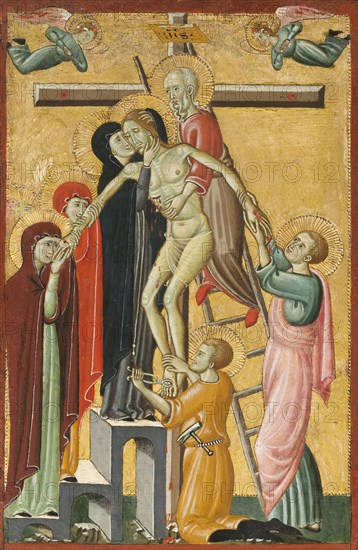 The Descent from the Cross, 1300. Creator: Master of Forli.