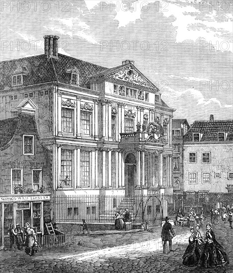 The Rotterdam Museum, lately destroyed by fire, 1864. Creator: Unknown.