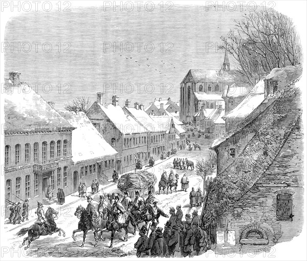 The War in Schleswig: High-Street, Hadersleben - from a sketch by our special artist, 1864. Creator: Unknown.