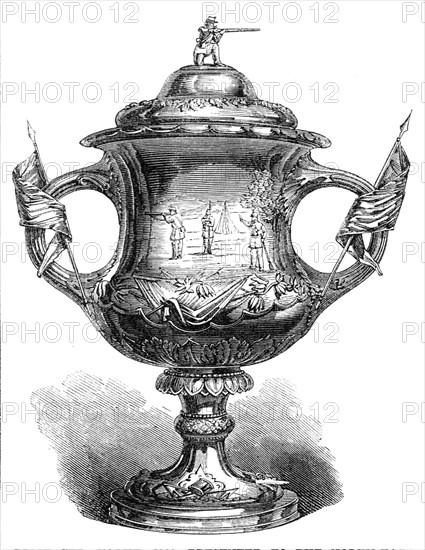 Prize cup, value £100, presented to the North-East London Rifle Corps, 1864. Creator: Unknown.