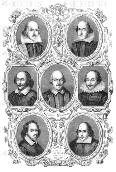 Portraits of Shakspeare, 1864. Creator: Unknown.