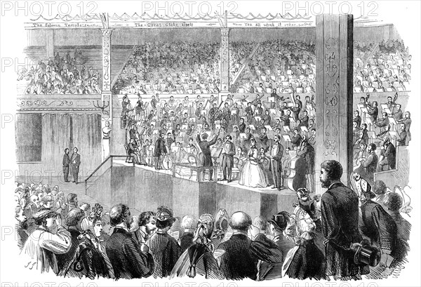 The Shakspeare Commemoration at Stratford-On-Avon: performance of ..."The Messiah"...1864.  Creator: J. J..