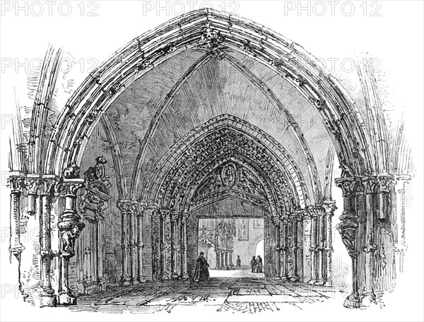 Lübeck: porch of the Cathedral, 1864. Creator: Unknown.