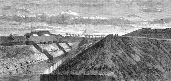 The War in Denmark: fortifications of Fredericia - Schleswig Bastion and Princess's Bastion, 1864. Creator: Unknown.