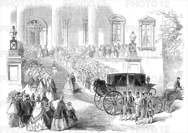 Marriage of the Count de Paris with the Princess Isabelle d'Orleans: the return to Claremont, 1864. Creator: Unknown.
