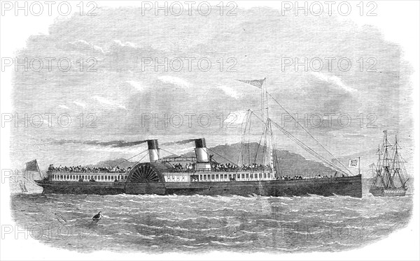 The Saloon Steam-Packet Company’s vessel Alexandra, for passenger traffic on the Thames, 1865. Creator: Unknown.