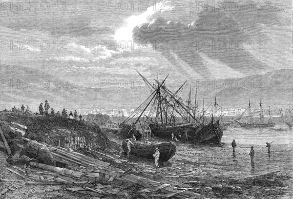 Effects of the late storm in Table Bay, Cape of Good Hope, 1865. Creator: Unknown.