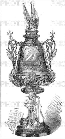 The Town Cup of the Royal Victoria Yacht Club, 1865. Creator: Unknown.