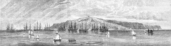 The British Channel Squadron in Portland Roads, 1865. Creator: Unknown.