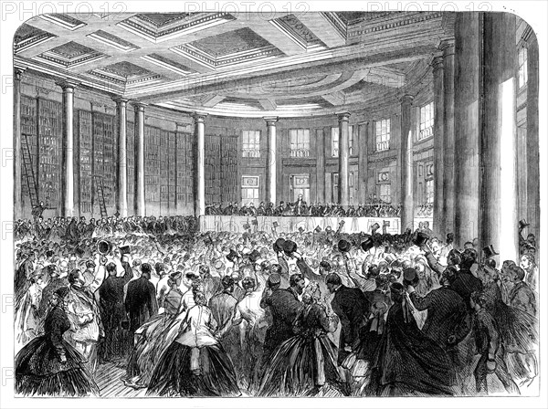 Opening of the Birmingham Central Free Library, 1865. Creator: Unknown.