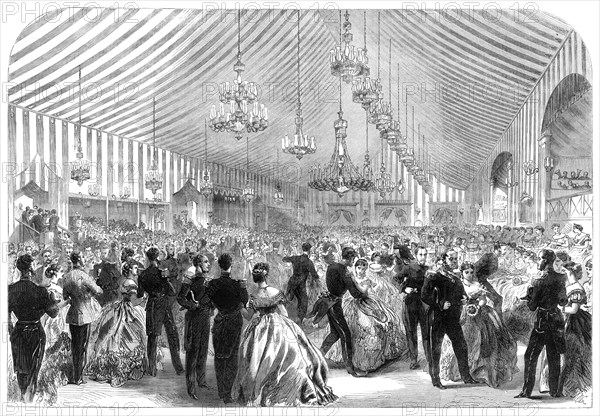 The International Naval Festival at Portsmouth: ball at the Naval College, 1865. Creator: Unknown.