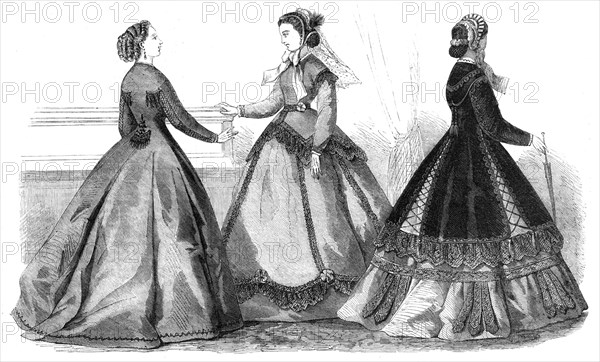 Paris fashions for November, 1865. Creator: Unknown.