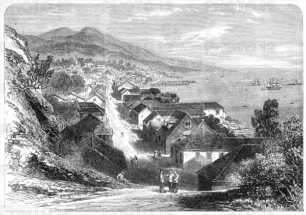 The town of Basseterre, Guadaloupe, French West Indies, 1865. Creator: Unknown.