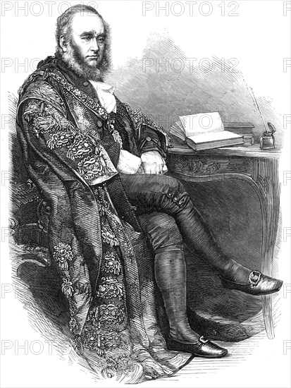 The Right Hon. Benjamin Samuel Phillips, the new Lord Mayor of London, 1865. Creator: Unknown.