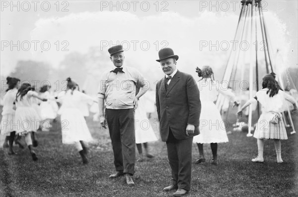 Keeper Snyder [and] Comm. Stover, between c1910 and c1915. Creator: Bain News Service.