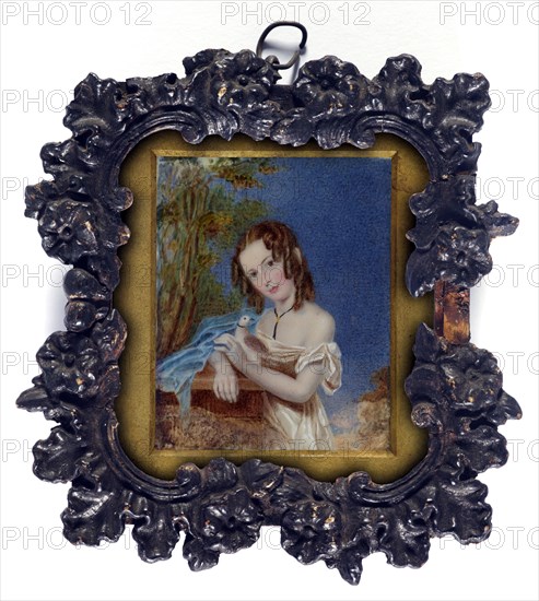 Untitled [portrait of Miss Dugdale], 15 August 1835. Creator: Philip Augustus Barnard.