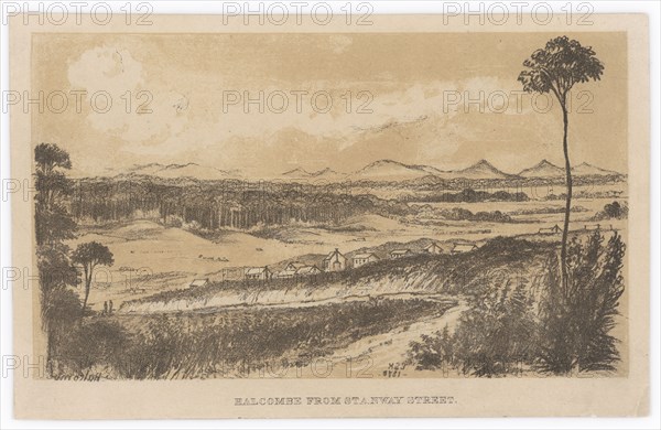 Halcombe from Stanway Street, c.1878. Creator: Edith Stanway Halcombe.