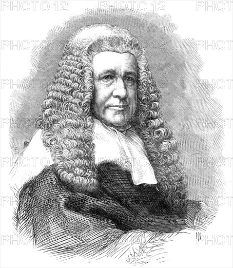 Mr. Justice Lush, the new judge, 1865. Creator: Unknown.