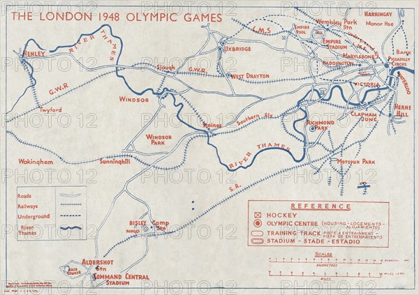 ''The 1948 London Olympic Games" - back cover, 1948. Creator: Unknown.