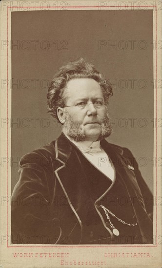 Portrait of Henrik Ibsen (1828-1906), 1874. Creator: Photo studio Johannes Petter Lindegaard; Christiania ().