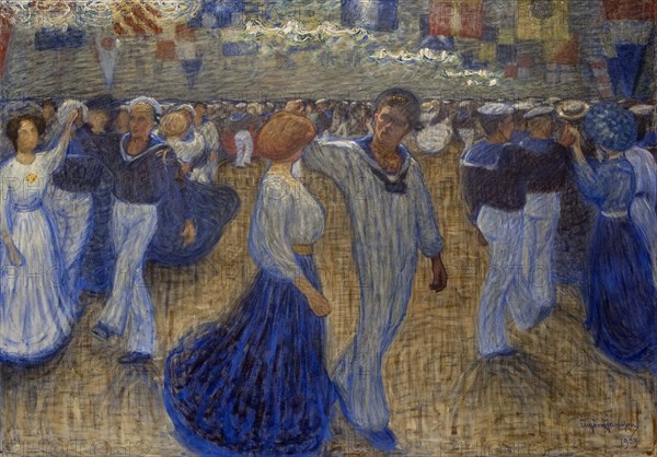Sailor's Ball, 1909. Creator: Jansson; Eugène (1862-1915).