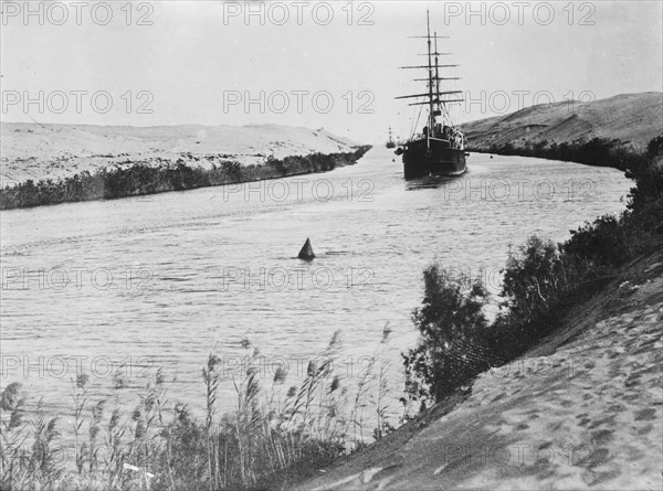 Suez Canal, between c1910 and c1915. Creator: Bain News Service.
