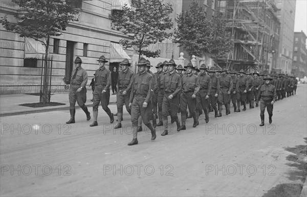 7th Regt. Rookies, between c1915 and c1920. Creator: Bain News Service.