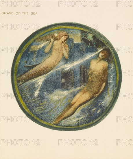 The Flower Book - Grave of the Sea, 1905. Creator: Sir Edward Coley Burne-Jones.