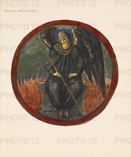 The Flower Book - Black Archangel, 1905. Creator: Sir Edward Coley Burne-Jones.