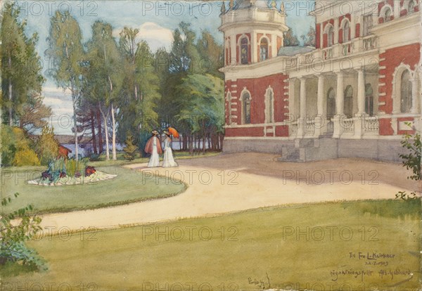 View of [from?] Inha, 1903. Creator: Albert Gebhard.