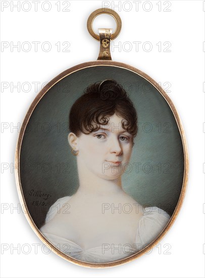 Portrait of a young lady, 1810. Creator: Jakob Axel Gillberg.