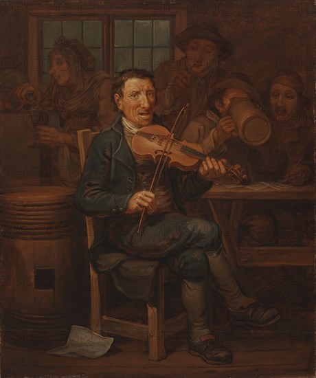 The Violinist, 1809. Creator: Alexander Lauréus.