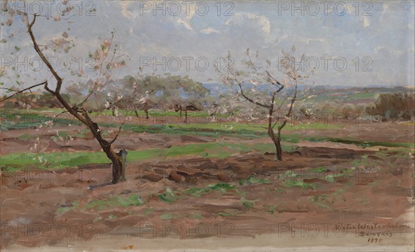 Fruit-Trees in Bloom, Suresnes, 1890. Creator: Victor Westerholm.