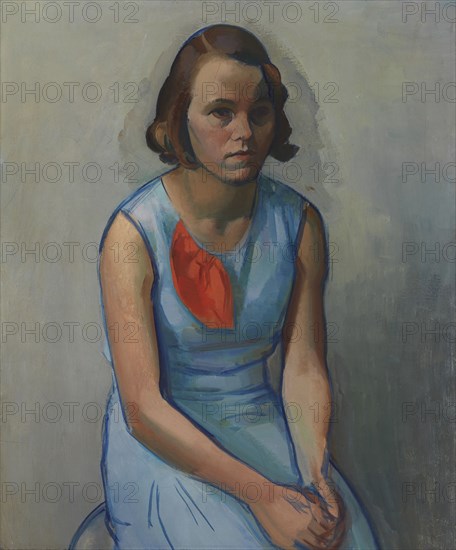 Girl Sitting, 1933. Creator: Ilmari Aalto.