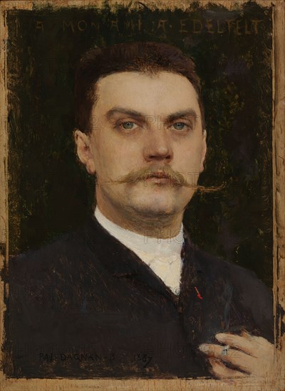 Portrait of Albert Edelfelt, 1887. Creator: Pascal Adolphe Jean Dagnan-Bouveret.