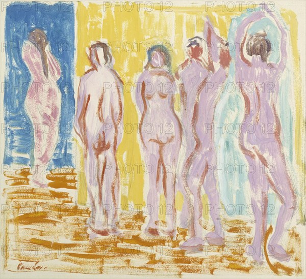Nudes, 1912. Creator: Alvar Cawén.