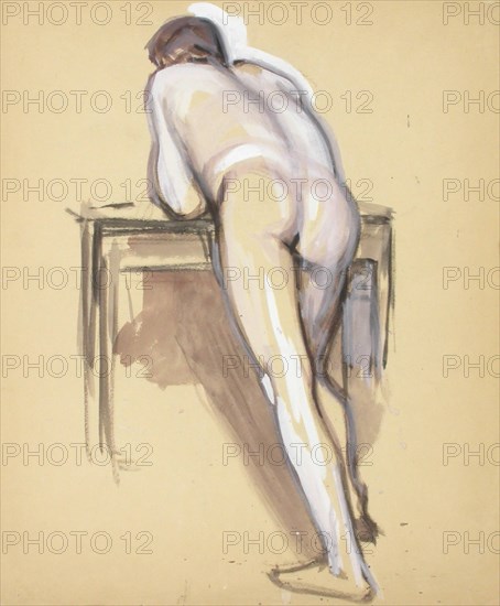Naked practice, c1910s. Creator: Verner Thome.
