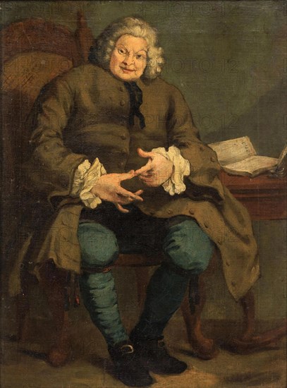 Portrait of Simon Fraser, 11th Lord Lovat (1667-1747) , c1747. Creator: Hogarth, William, (after) .