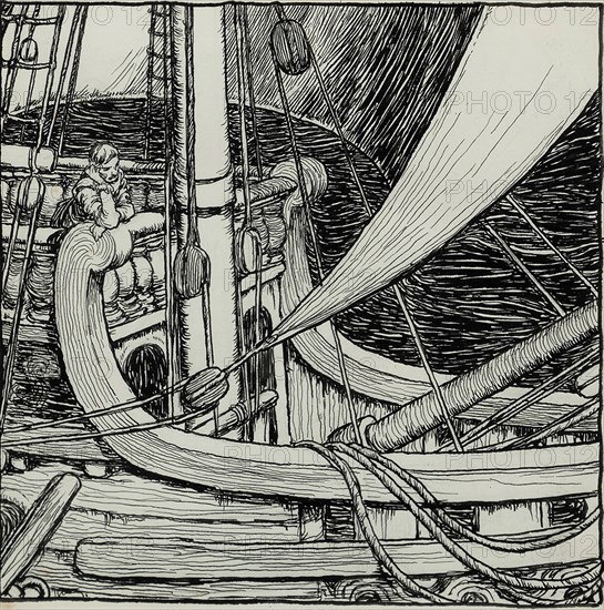Illustration for "A Song of the English" by Rudyard Kipling , 1909. Creator: Robinson, William Heath (1872-1944).