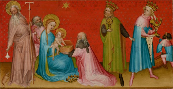The Adoration of the Magi with Saint Anthony Abbot, about 1410-1420. Creator: Unknown.