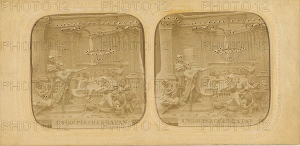 Sculpture entitled 'Un Souper chez Satan', 1860s. Creator: Adolphe Block.