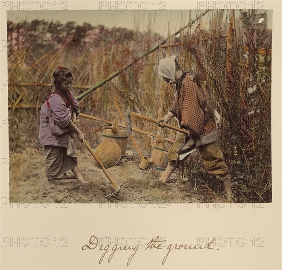 Digging the ground, about 1873-1883. Creator: Shinichi Suzuki I.