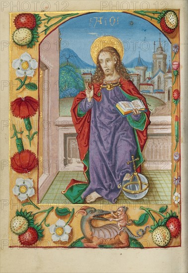Salvator Mundi; Book of Hours, early 16th century. Creator: Unknown.