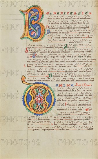 Decorated Initial B; Decorated Initial D; Stammheim Missal, probably 1170s. Creator: Unknown.